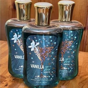Bath & Body Works Vanilla Tini Shower Gel - Set of 3. New